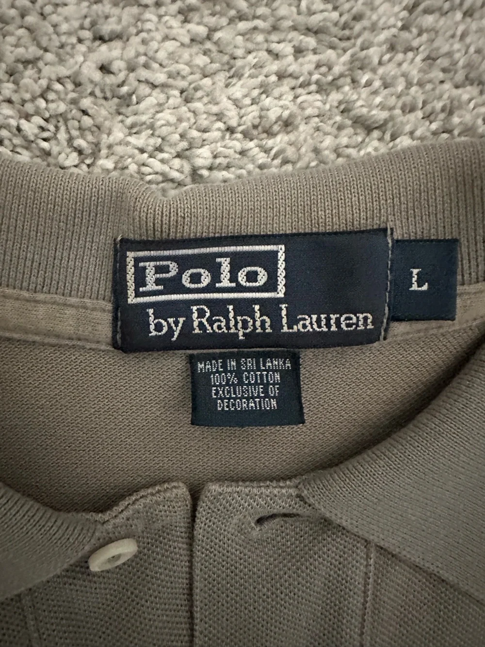 Ralph Lauren Olive Green Polo with Black Pony Logo